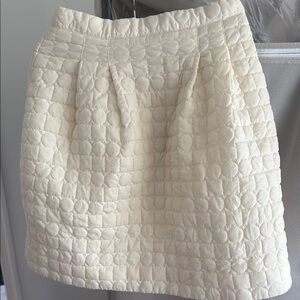H&M White Pleated Mini Skirt for Cocktail